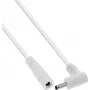 InLine® DC Extension Cable, Right-Angle Plug, 3.5 x 1.35 mm, White, 2 m