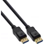 InLine® DisplayPort 2.1 Cable UHBR20 80 Gb/s, Black, Gold-Plated Contacts, 0.5 m