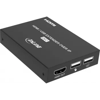 InLine® KVM Extender over IP, HDMI Full HD, 150m, Receiver (RX)