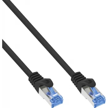 INLINE B-72655S Cat.6A S/FTP LSZH Patch Cable, CCA, Black, 0.50m, 100-Pack