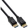 InLine® DisplayPort 2.1 Cable UHBR20 80 Gb/s, Black, Gold-Plated Contacts, 1 m