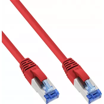 INLINE B-76805R 25-Pack Cat.6A S/FTP LSZH Patch Cable, 5m, Red