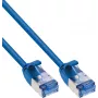 InLine® Slim U/FTP Cat.6A Patch Cable, Blue, 10m, LSZH, 10Gbps