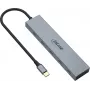 InLine USB-C Hub, 4x USB-C + Power Delivery 100 W, USB 3.2 Gen 2, Grey