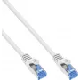 INLINE B-72655W Cat.6A S/FTP LSZH Patch Cable, CCA, White, 0.50m, 100-Piece Bulk Pack