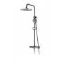 Thermostatic Shower Set ST-98001 with Rain Shower and Handheld, Polished Chrome
