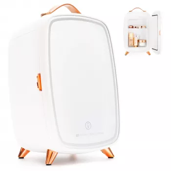 Rio FRBM-EU/1,0 6L Beauty Skincare Fridge with LED Mirror White
