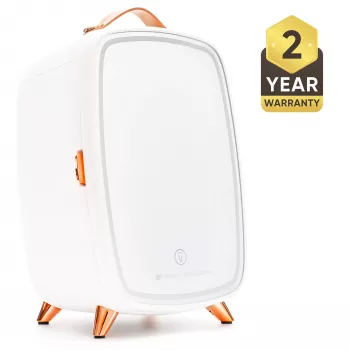 Rio FRBM-EU/1,0 6L Beauty Skincare Fridge with LED Mirror White