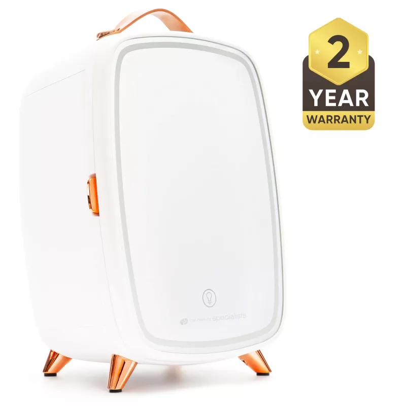 Rio FRBM-EU/1,0 6L Beauty Skincare Fridge with LED Mirror White