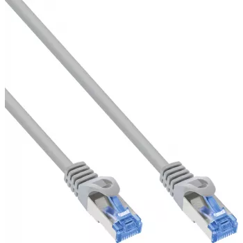 INLINE B-72601 Cat.6A S/FTP LSZH Patch Cable, CCA, Grey, 1m, 80-Pack
