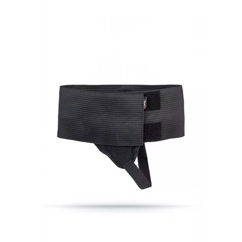 REH Axilmax Unilateral Inguinal Hernia Belt O-1408/CZA/XL/P, Right Side, Black, Size XL