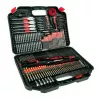 DEDRA 18A11S246 246-Piece Drill and Screwdriver Bit Set with HSS, Wood, Masonry Bits and CrV Driver Bits in Blow-Molded Case