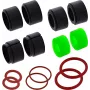 InLine® Seal Set for M20 Power Cable Connectors, IP67, Rubber, 2-Pack, Black