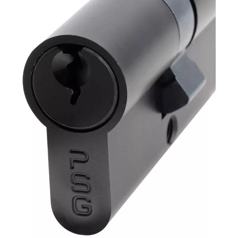 PSG 63.63030.MC Euro Profile Double Cylinder Lock, Brass, Black, 30/30 mm