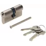 PSG 63.63030.MN Euro Profile Double Cylinder Lock, Solid Brass, Satin Nickel, 30/30 mm, 3 Keys