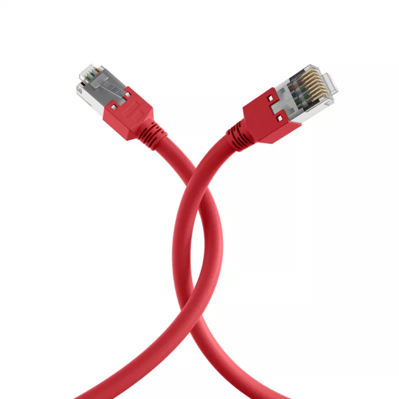 EFB Elektronik K2793.0,50 RJ45 Crossover Patch Cable Cat.5e SF/UTP, Hirose TM11, Draka UC300, 0.5 m, Red