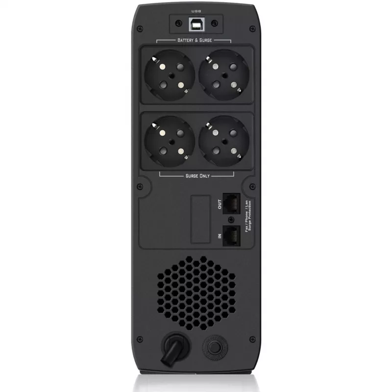 PowerWalker VI 800 CSW Line-Interactive UPS - 800VA/480W, 2 Schuko Outlets, AVR, USB