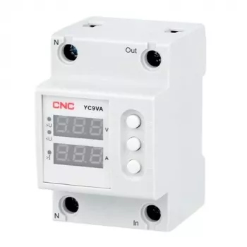 CNC EL240326 Voltage and Current Monitoring Relay, 63A, 230V AC, DIN Rail