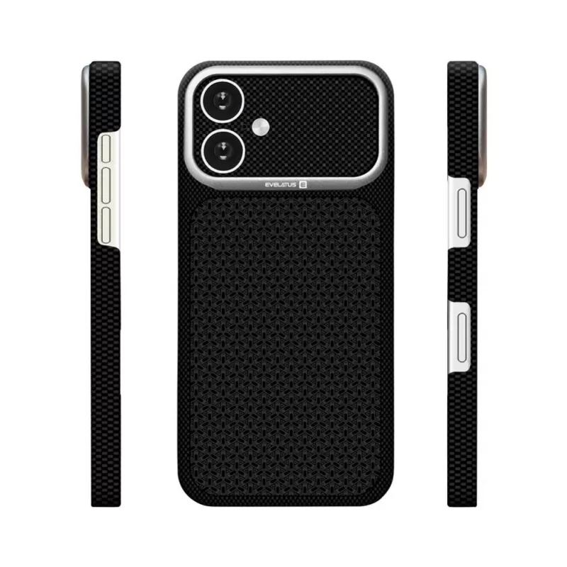 Evelatus Apple iPhone 16 Carbon Premium Edition MagSafe Case Black
