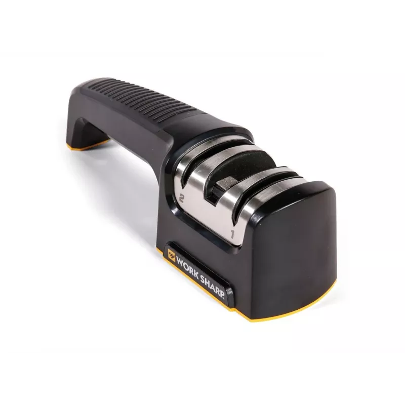Work Sharp Kitchen Pull-Through Knife Sharpener 2-Stage Tungsten Carbide & Ceramic Black/Silver