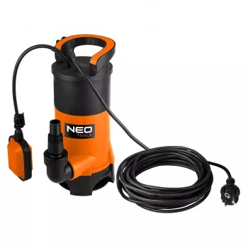 NEO TOOLS 900W Submersible Dirty Water Pump with 16000 l/h Flow Rate and Float Switch
