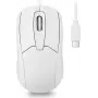 Perixx PERIMICE-209 C W Wired USB-C Optical Mouse, 1000 DPI, 3 Buttons, Scroll Wheel, Ambidextrous, White