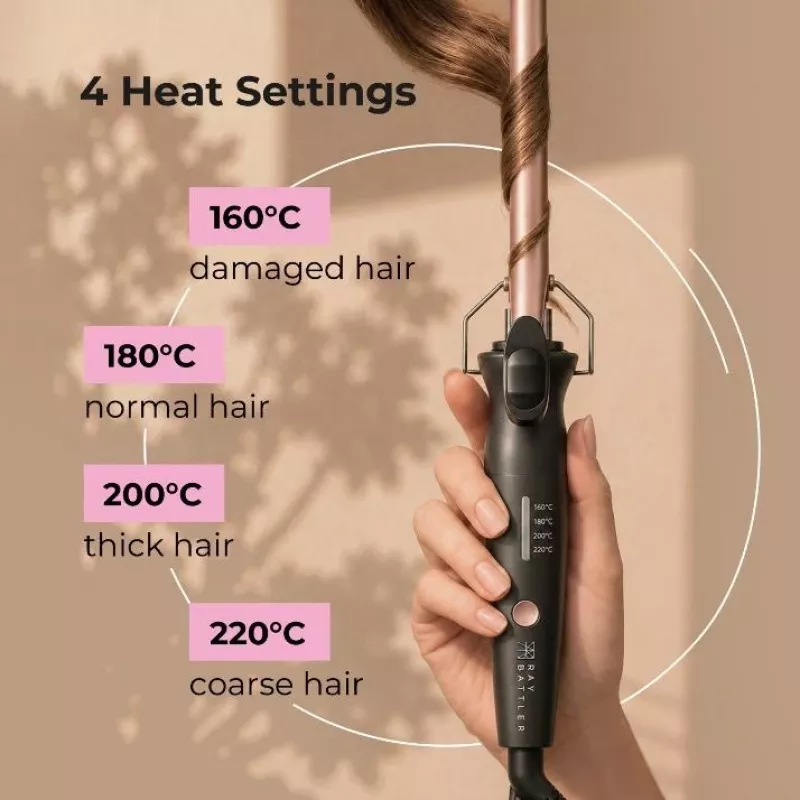 Ray Battler RB 6565 Ceramic Tourmaline Hair Curler 13 mm