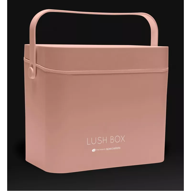 Rio CSBL-EU/1,1 Cosmetic Case Large Lush Box – Aluminium Beauty Box with Cantilever Trays & Lockable Latches, Black