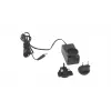 Outwell 651062 Electric Air Pump - 12V DC / 230V AC, Inflate & Deflate, 3 Universal Nozzles, Black