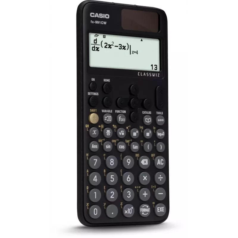 Casio FX-991CW Scientific Calculator with Natural Textbook Display, 540+ Functions, Solar & Battery, Black