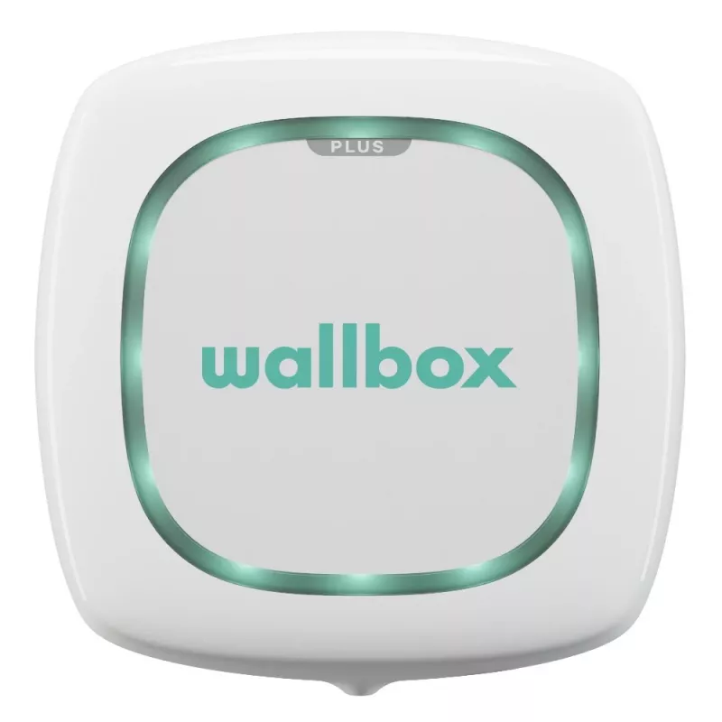 Wallbox Pulsar Plus 7.4 kW Type 2 Electric Vehicle Charging Station, White with 5m Black Cable