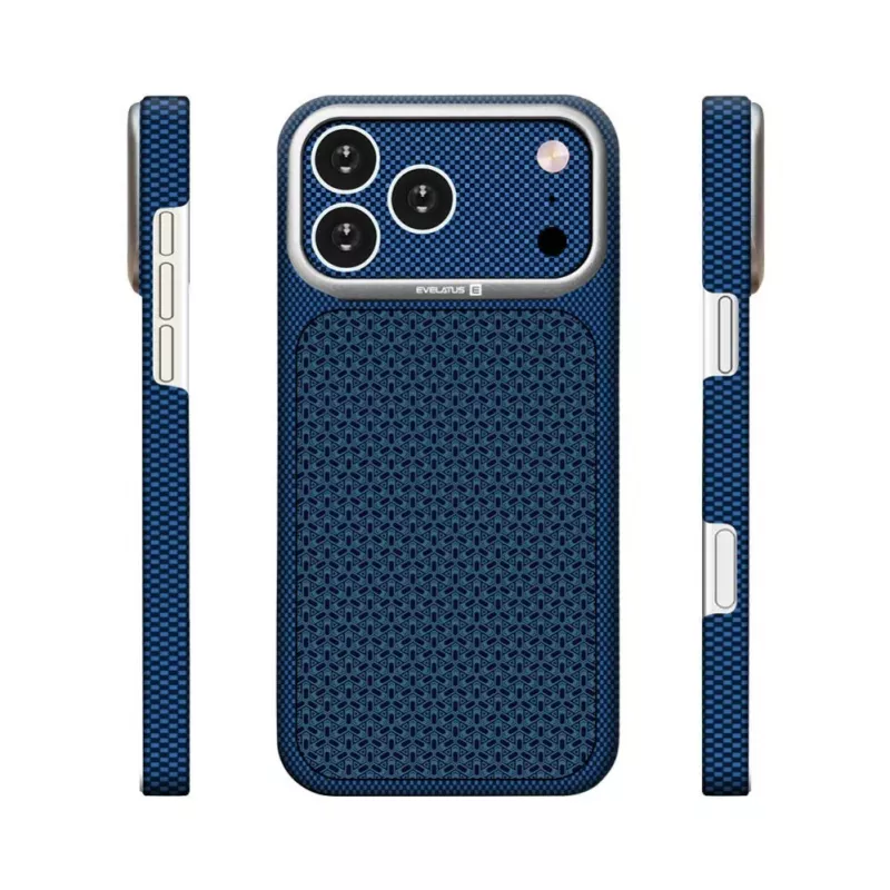 Evelatus Apple iPhone 17 Pro Carbon Premium Edition MagSafe Case Midnight Blue