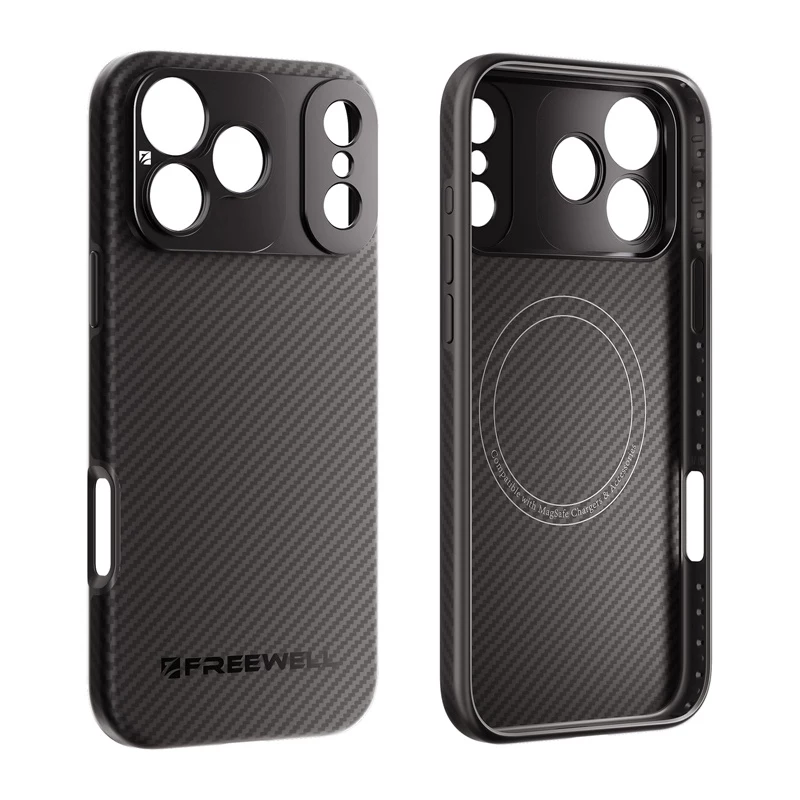 Freewell Sherpa Series Case for iPhone 17 Pro with 17mm Threaded Lens Mount - Black