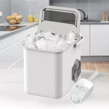 Maestro MR-821 Ice Maker 10-12 kg/24h, 2.2L Tank, Bullet Ice, Electronic Controls, Transparent Lid