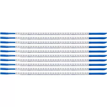 Brady SCN-07-1 Clip Sleeve Wire Marker, Legend 1, White, for 1.9-2.4 mm Cable Diameter, 300 pcs