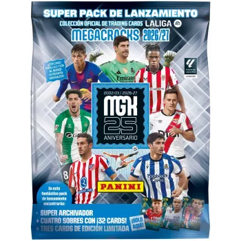PANINI KOLEKCJA La Liga 2027 Mega Set – Adrenalyn XL Trading Card Collection with 10 Booster Packs, 4 Exclusive Cards, Album & Online Code