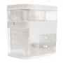 Rio CSSM-EU/1,2 Beauty Box Cosmetic Storage with Cantilever Trays and Key Lock