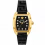 Versace V-Chrono Women's Swiss Quartz Chronograph Watch 45mm Black Dial Leather Strap VE8K00624