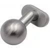 PSG 63.410 Fixed Round Stainless Steel Door Knob with Oval Escutcheon