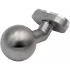 PSG 63.410 Fixed Round Stainless Steel Door Knob with Oval Escutcheon