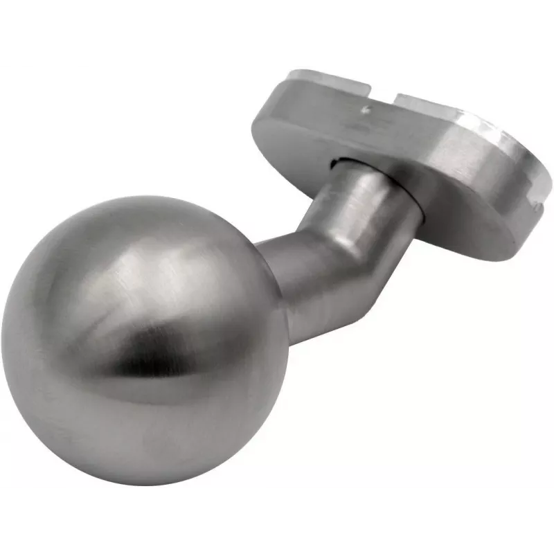 PSG 63.410 Fixed Round Stainless Steel Door Knob with Oval Escutcheon