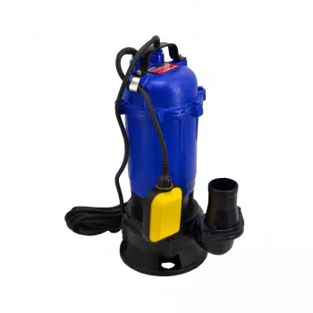 AWTOOLS 1050W Submersible Waste Water Pump with Grinder and Float Switch, 18000 L/h, 10 m Head, Cast Iron