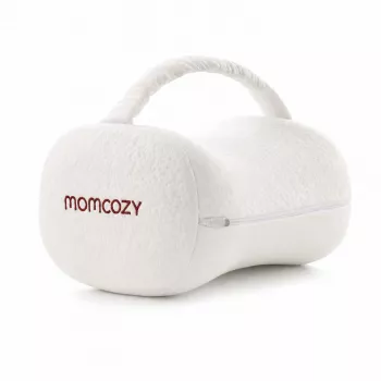 Momcozy EP001 Ergonomic Memory Foam Knee Pillow for Side Sleepers, Cream White