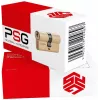 PSG 63.63030.MM Brass Euro Profile Double Cylinder Lock 30/30 mm