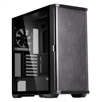 Zalman Z10 ATX Mid Tower Case, Black, Tempered Glass, 4x ARGB Fans