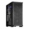 Zalman Z10 ATX Mid Tower Case, Black, Tempered Glass, 4x ARGB Fans