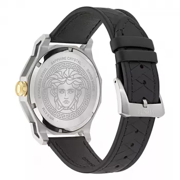 Versace V-Extreme Pro Men's Swiss Quartz Watch 43mm Stainless Steel Black Dial VE9I00124