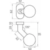 PSG 63.419 Movable Round Stainless Steel Door Knob with Offset Oval Escutcheon