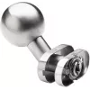 PSG 63.419 Movable Round Stainless Steel Door Knob with Offset Oval Escutcheon