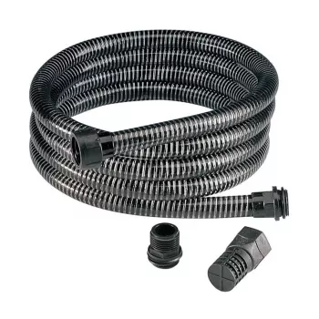 IMULETKU 7m Heavy-Duty Reinforced PVC Suction Hose with Foot Valve and Clamps, 1 Inch